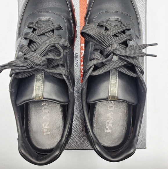 PRADA Vitello Plume Sneakers SZ. EU 9.5, USA 10.5 - Picture 8 of 8